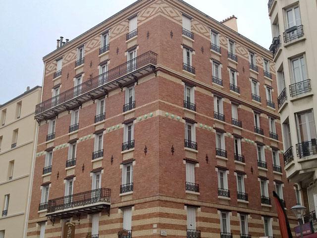 Ravalement brique - 8 Rue Ernest Renan - Issy-les-Moulineaux Ravalement facade brique